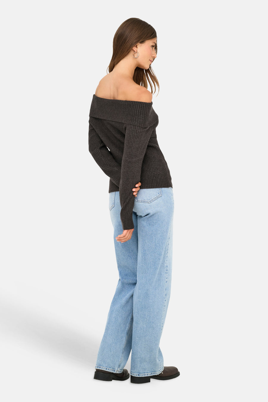 Trui (offshoulder) bruin - ONLY®