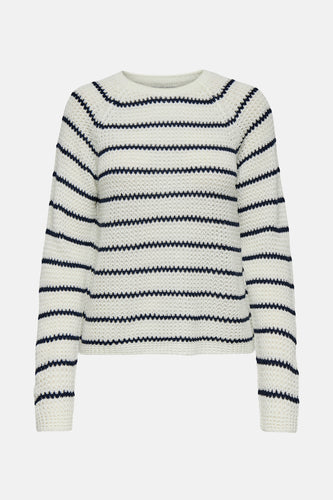 Pull met ronde hals - wit - JDY