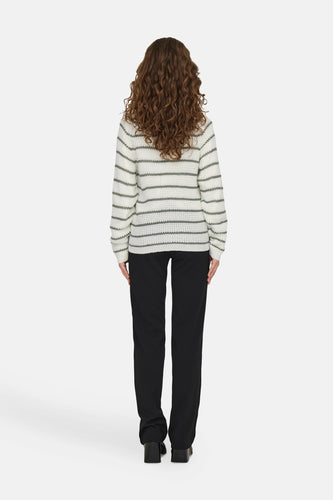 Pull met ronde hals - wit - JDY