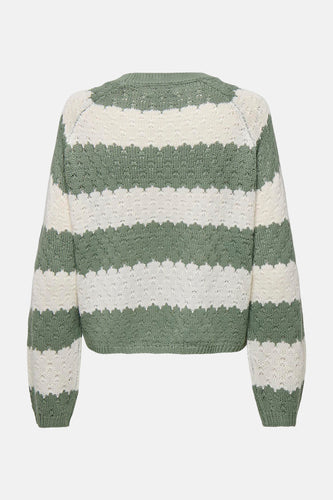 Pull met ronde hals - green