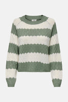 Pull met ronde hals - green