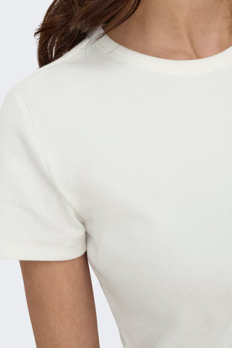 Top uni manche courte blanc - JDY - JDY