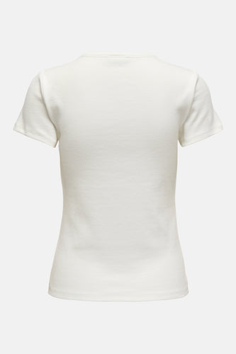 Top uni manche courte blanc - JDY - JDY