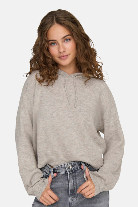 Trui met kap beige - JDY