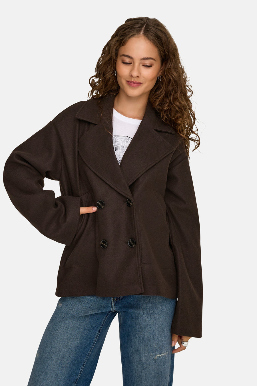 Korte jas bruin - ONLY®