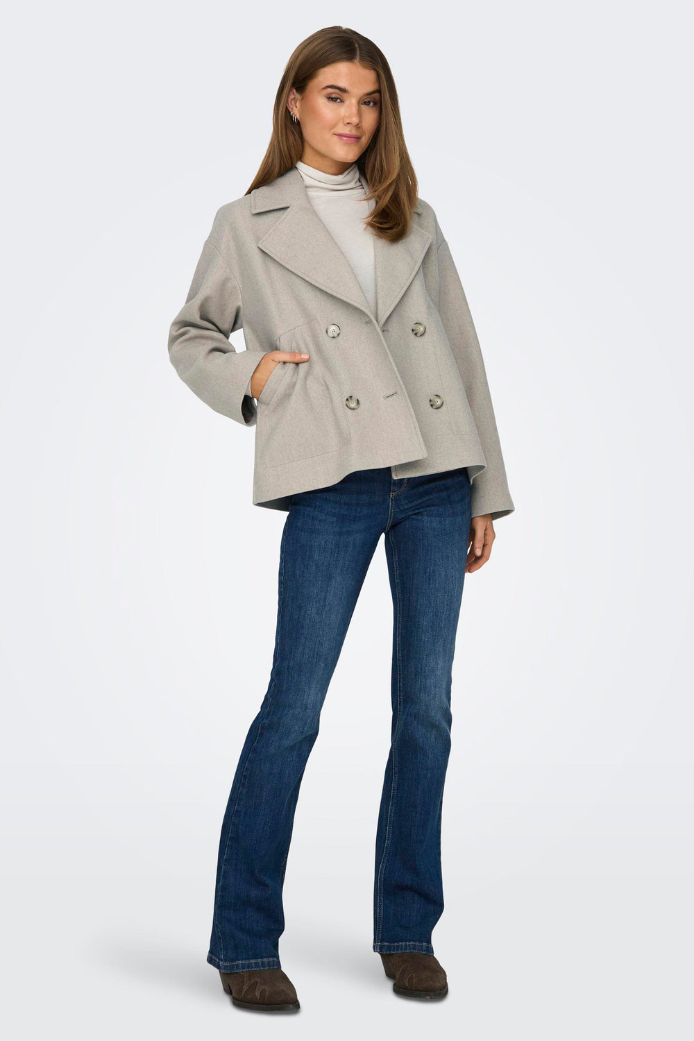 Korte jas Beige - ONLY®
