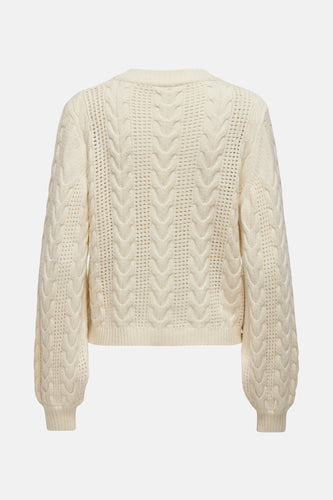 Pull à col rond - blanc - ONLY®