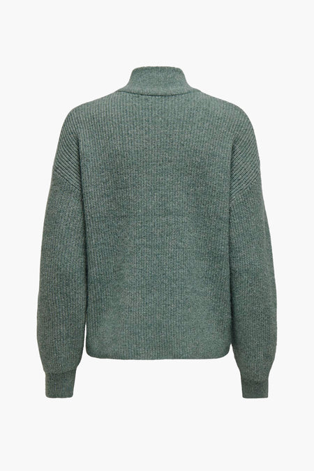 ONLTOKYO SOLID L/S ZIP PULLOVER KNT NOOS