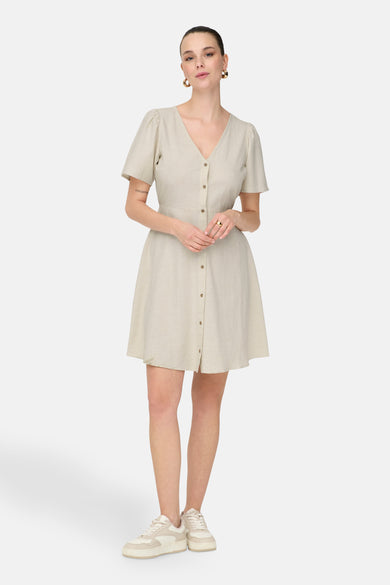 ONLVITA LIFE LINEN S/S SHORT DRESS WVN