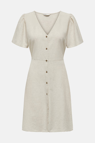 Kleedje met korte mouwen - ecru - ONLY®