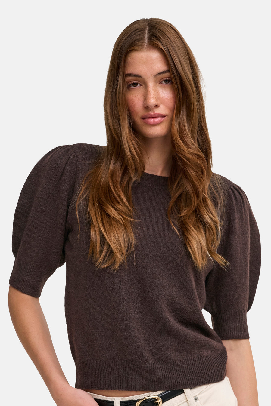 Pull col O brun - ONLY®