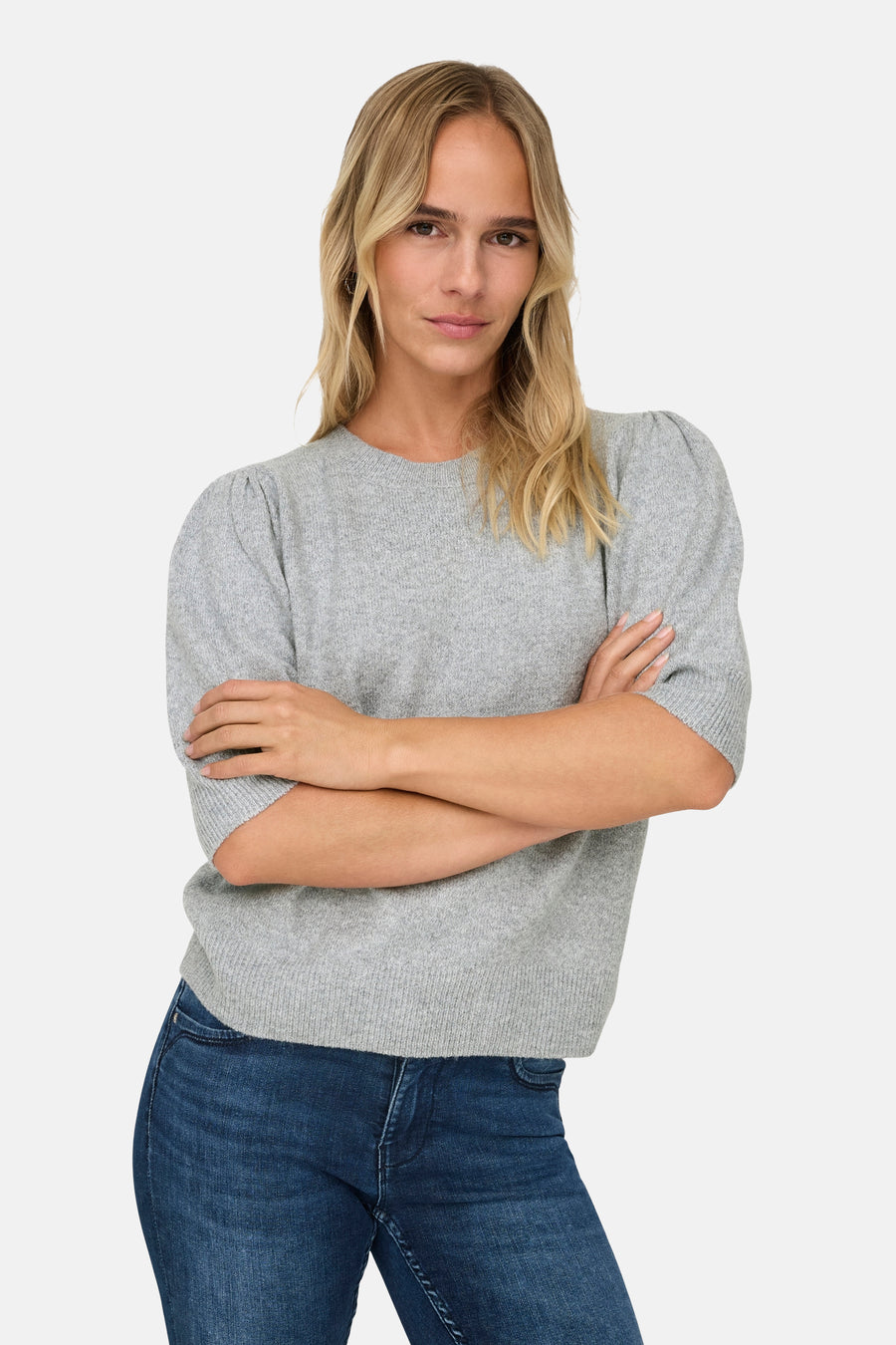 Pull met ronde hals - grijs - ONLY®