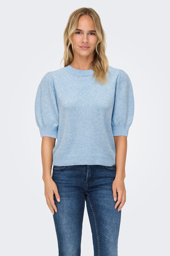 Pull met ronde hals - Lichtblauw - ONLY®