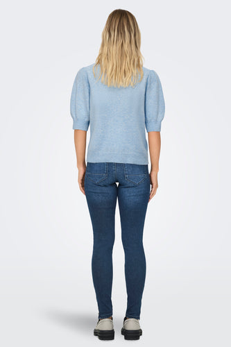 Pull met ronde hals - Lichtblauw - ONLY®