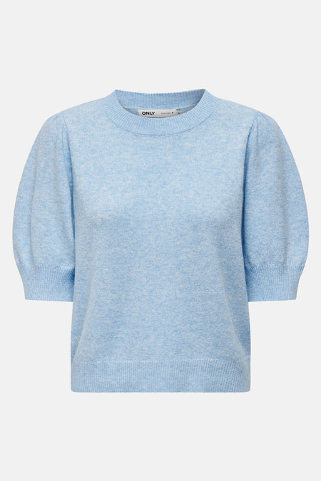 Pull met ronde hals - Lichtblauw