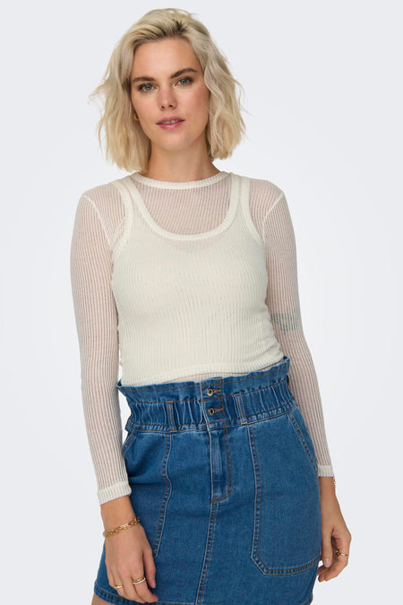 Top (lange mouwen) Wit - ONLY®