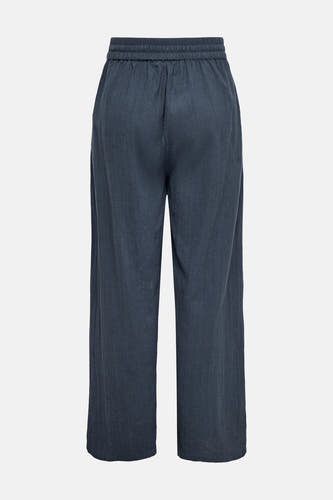 Pantalon bleu d'ONLY, avec taille élastique et une coupe ample et confortable.