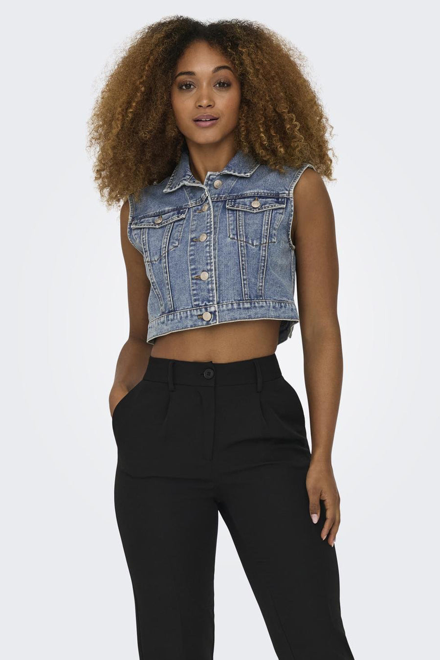 Veste - mid blue denim