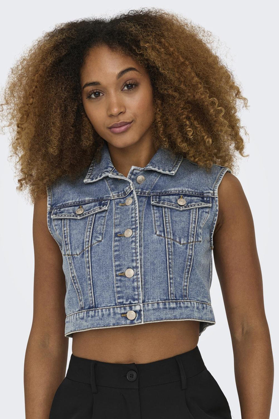 Veste - mid blue denim