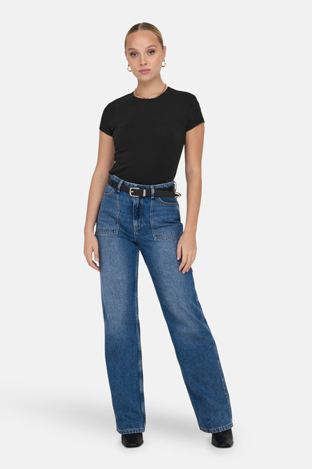 T-shirt met korte mouwen - zwart