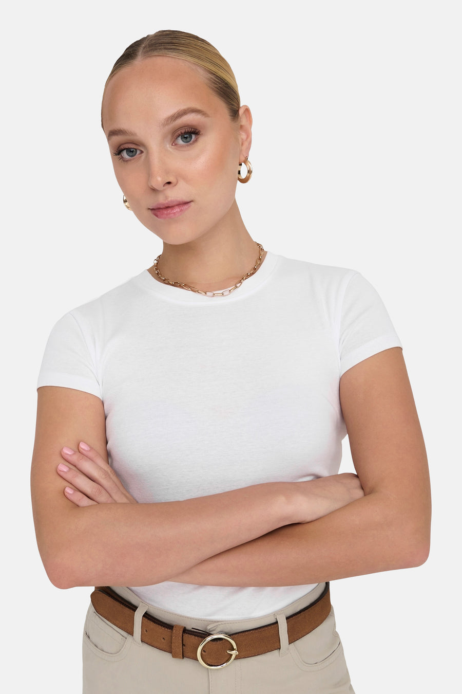 T-shirt met korte mouwen - wit - ONLY® - 5