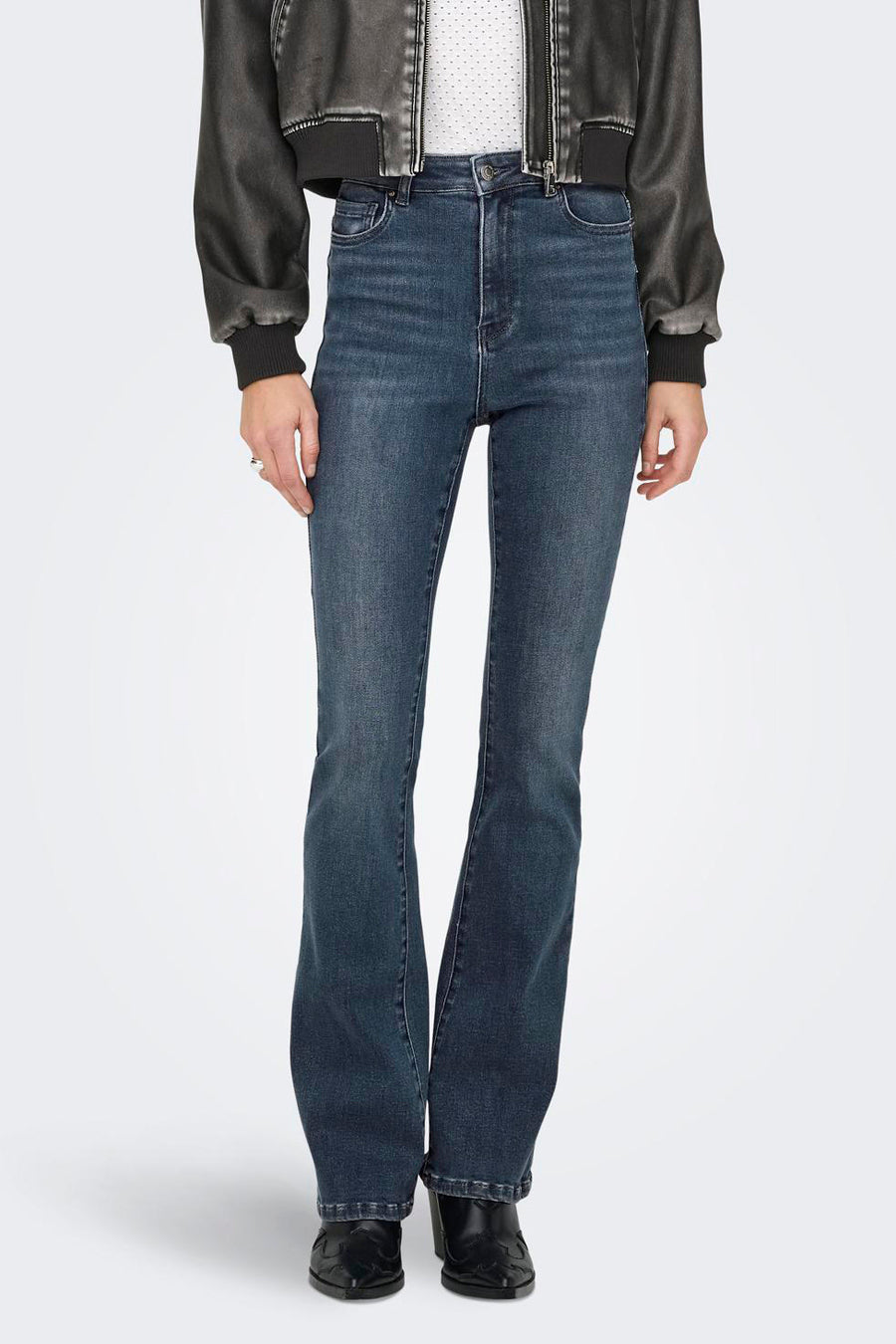 MILA FLARE - blue black denim - ONLY® - 1