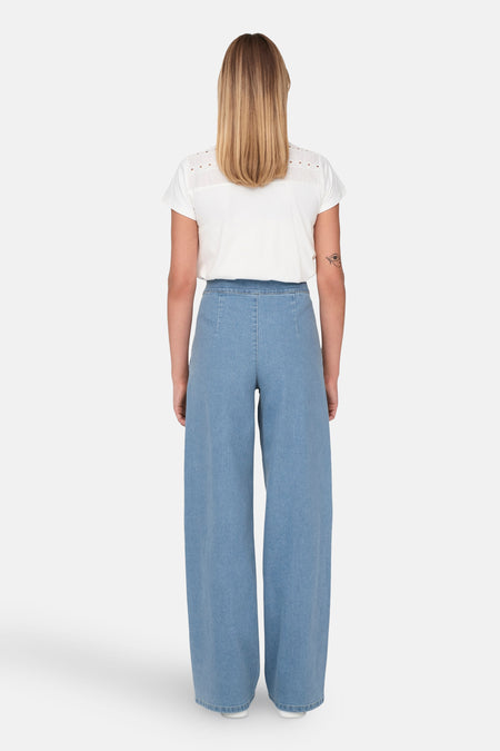 Jeans wide Light blue denim - JDY