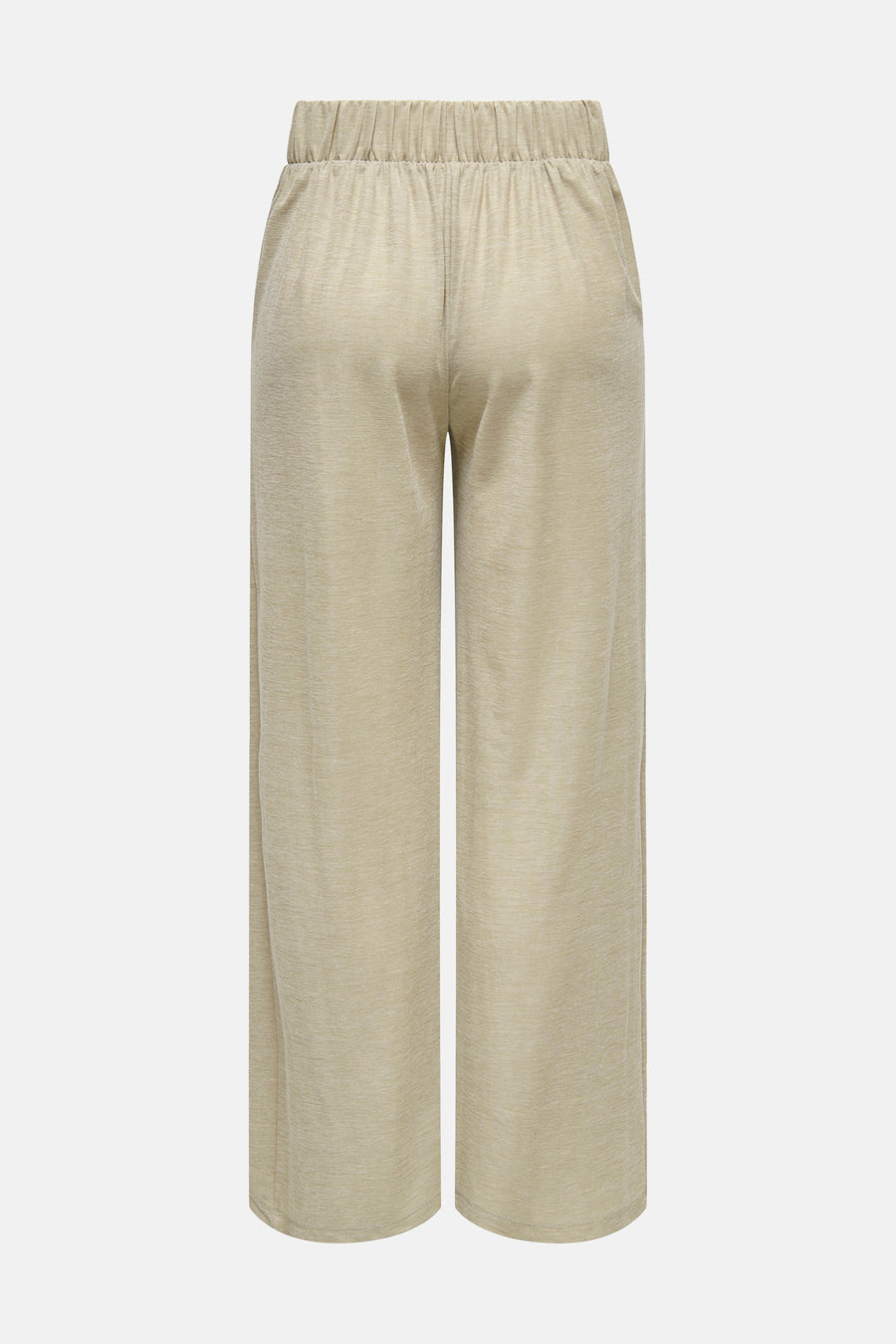 Pantalon beige de JDY, avec une taille élastique, coupe décontractée.