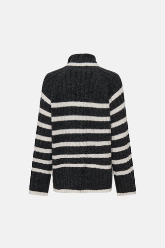 Pull met ronde hals - grijs - JDY