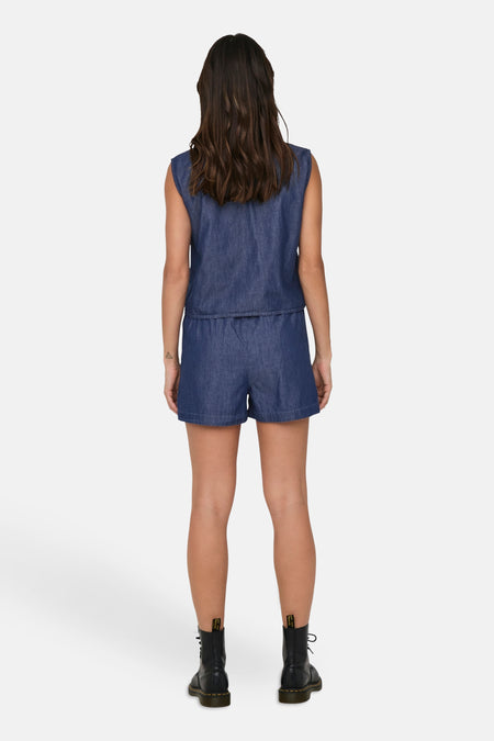Blouse (zonder mouwen) Mid blue denim - JDY