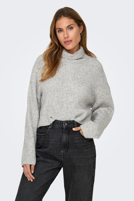 ONLMELANIE L/S ROLLNECK PULLOVER KNTNOOS