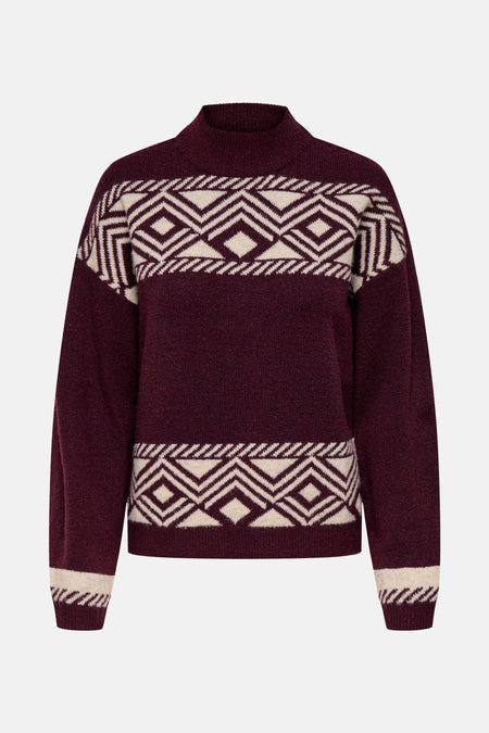 Trui met rolkraag rood - ONLY®