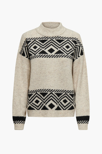 Pull met rolkraag - ecru - ONLY®