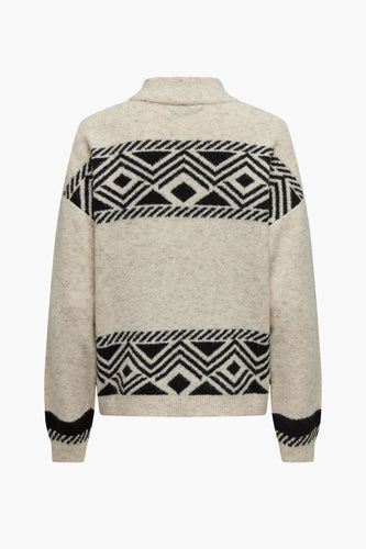 Pull met rolkraag - ecru - ONLY®