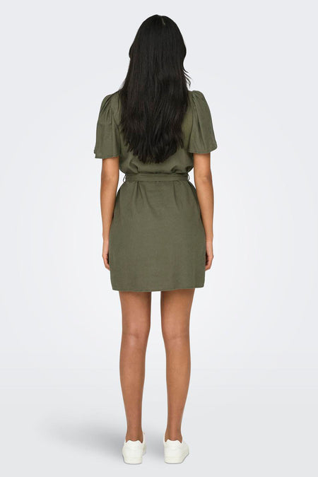 Kleedje met korte mouwen - groen