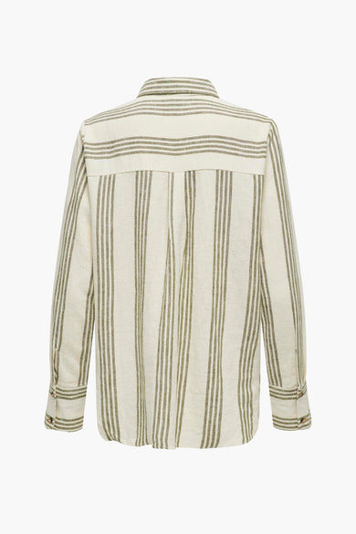 JDYSAY STRIP L/S LIN LOOSE SHIRT WVN DIA