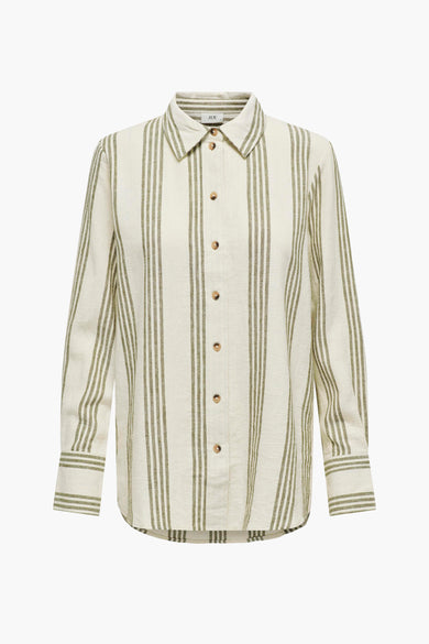 JDYSAY STRIP L/S LIN LOOSE SHIRT WVN DIA