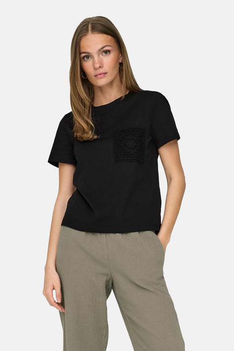 Top (korte mouwen) Zwart - JDY