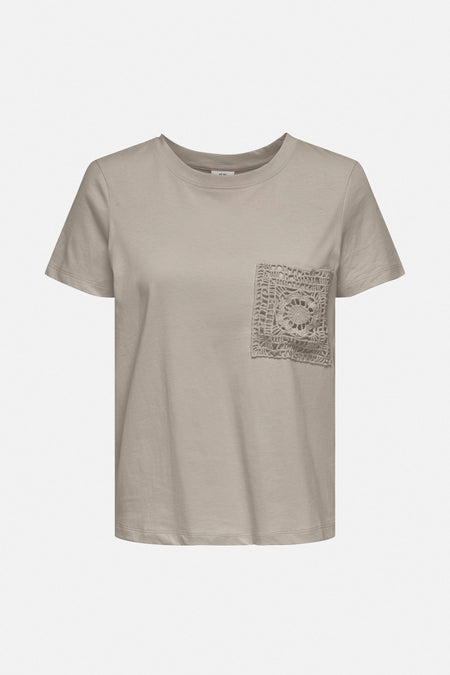 T-shirt met korte mouwen - beige