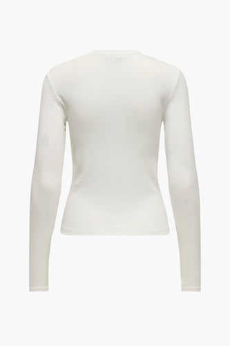 T-shirt met lange mouwen - ecru - ONLY®