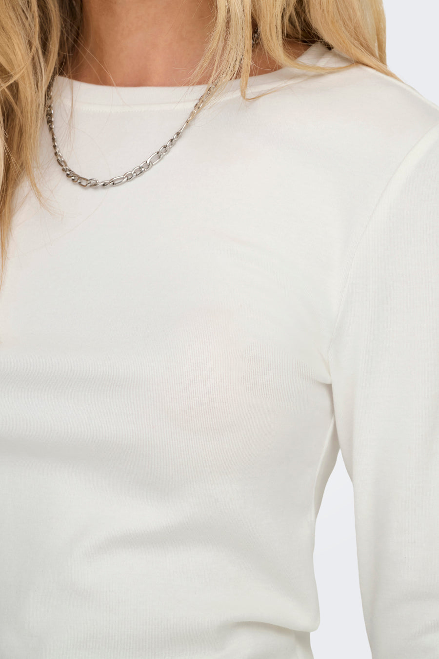 T-shirt met lange mouwen - ecru - ONLY®