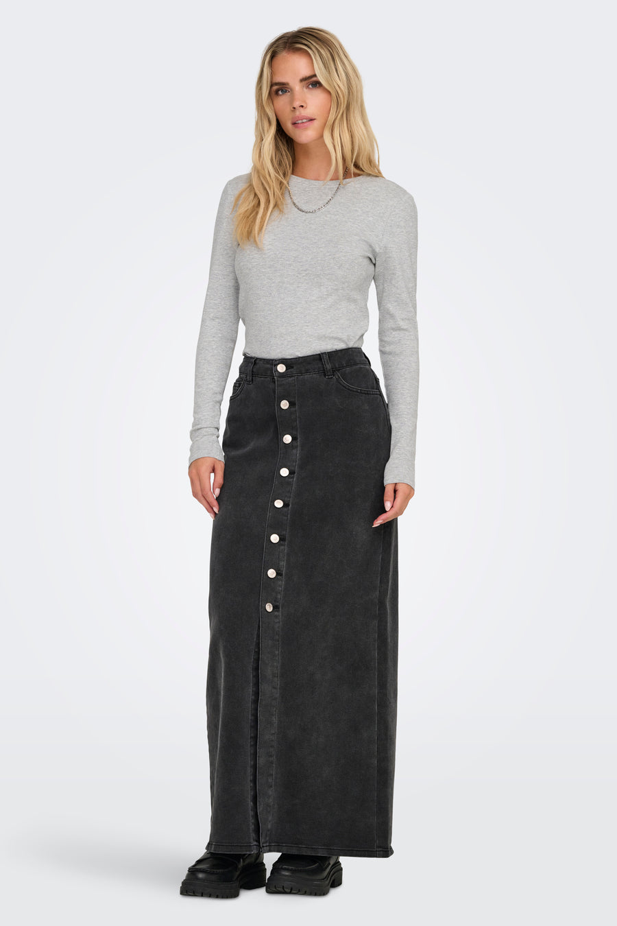 T-shirt met lange mouwen - grijs - ONLY®