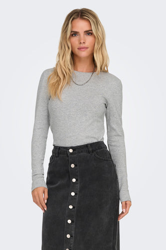 T-shirt met lange mouwen - grijs - ONLY®