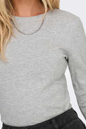 T-shirt met lange mouwen - grijs - ONLY®