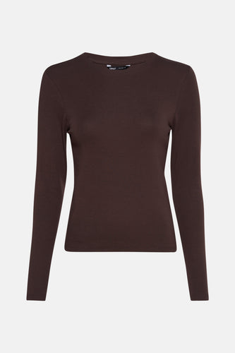 T-shirt met lange mouwen - bruin