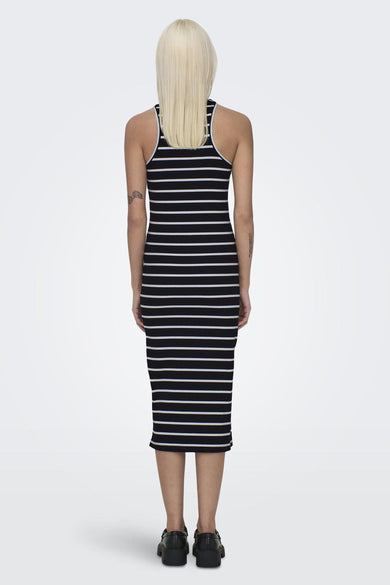 ONLBELFAST STRIPE S/L MIDIDRESS JRS NOOS