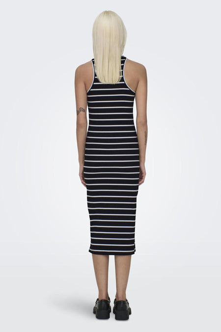 ONLBELFAST STRIPE S/L MIDIDRESS JRS NOOS