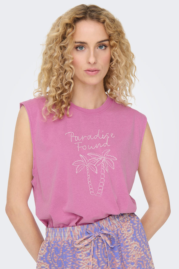 Top (zonder mouwen) Roze - ONLY®