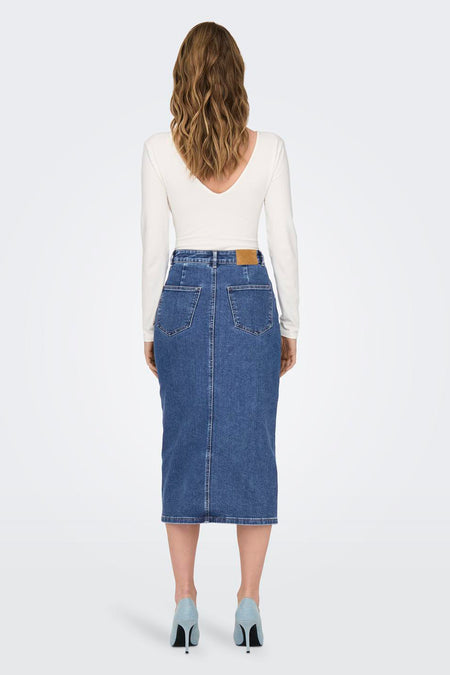 Rok - mid blue denim