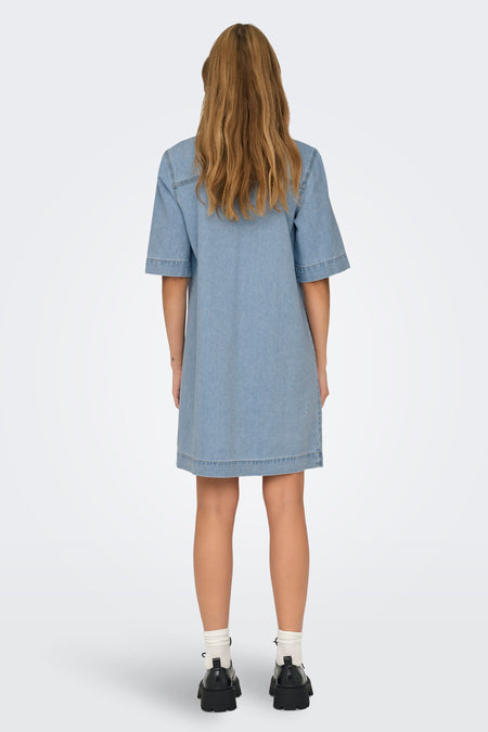 Kleedjes (korte mouwen) Light blue denim - ONLY®